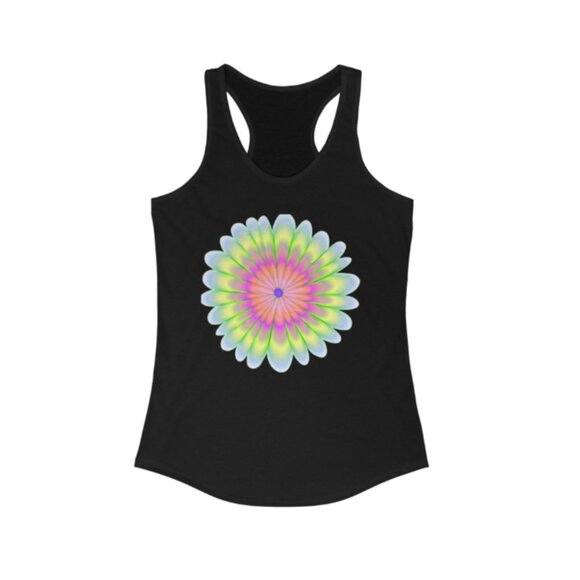 Tops - “Trippy Flower” Graphic Tank Top